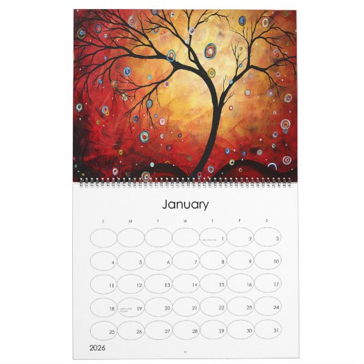 NIEUWE Colorful MADART 2015 Circle of Life Calenda Kalender (Jan 2026)