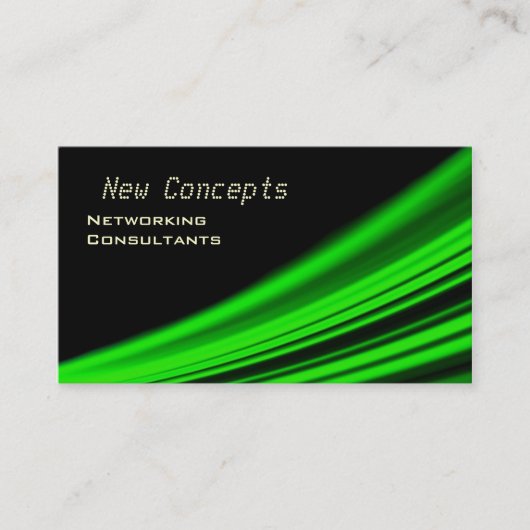 Nieuwe concepten, netwerkconsultants visitekaartje (Voorkant)