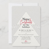 Nieuwe coördinaten Groene Vakantie Verplaatsende A Feestdagenkaart (Voorkant)