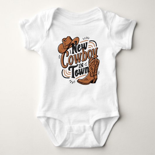 Nieuwe Cowboy In De Stad Romper (Voorkant)
