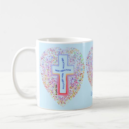 Nieuwe Creatie Christelijk Kruis Mok (Links)