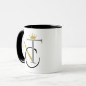 Nieuwe Crowns and Thrones™ Logo Christelijk Mok (Voorkant links)