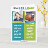 Nieuwe Dad Vergelijking Vaderdag Kaart (Gele Bloem)