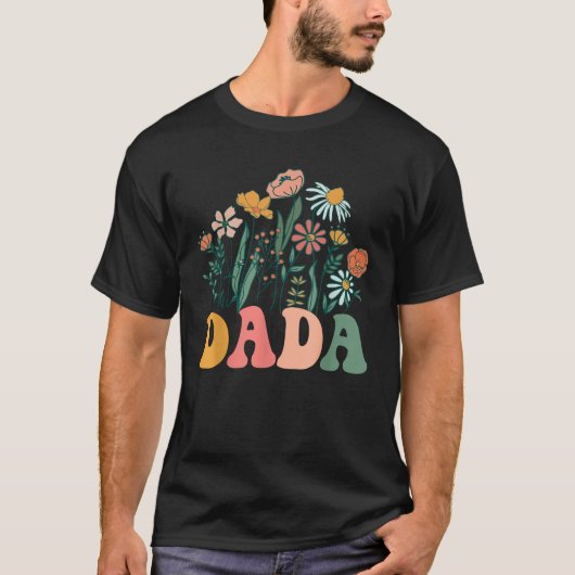 Nieuwe DADA Wildflower Eerste Verjaardag Baby Douc T-shirt (Voorkant)