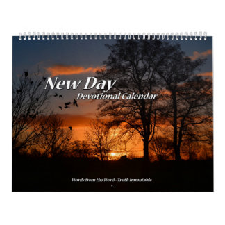 Nieuwe dag Devotional Calendar twee pagina Kalender