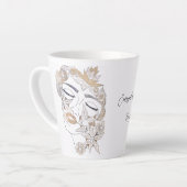 Nieuwe dag latte mok (Linkerhoek)