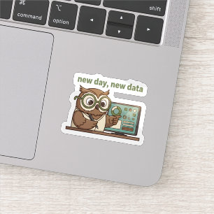 Nieuwe Dag Nieuwe Data Sticker – Cute Uil voor Ana