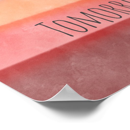 Nieuwe dag poster (Hoek)