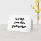 Nieuwe dag, schone lei, frisse keuzes: inspiratie kaart (Gele Bloem)