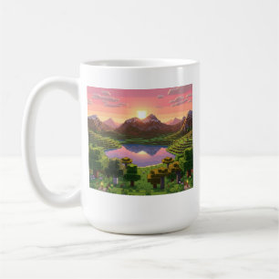 Nieuwe Dageraad Pixel Art Zonsopgang Mok – Cozy Ga
