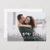 Nieuwe datum BEWERKBARE KLEUR Wijzig de datum Briefkaart (Voorkant / Achterkant)