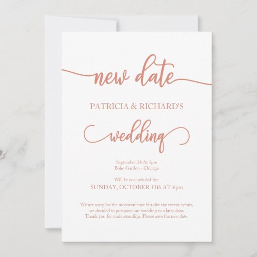 Nieuwe datum Uitgestelde aankondiging Roos Gold (Voorkant)