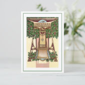 Nieuwe december Capricorn zodiauitnodiging Kaart (Staand voorkant)