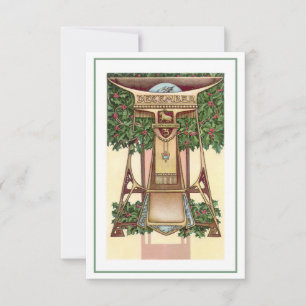 Nieuwe december Capricorn zodiauitnodiging Kaart