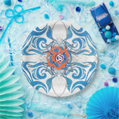 Nieuwe Deco Blue Elegance Papieren Bordje (Feest)