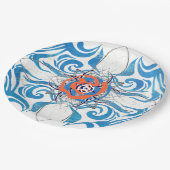 Nieuwe Deco Blue Elegance Papieren Bordje (Gekanteld)