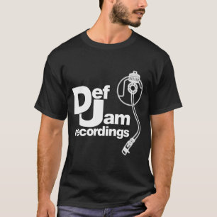 Nieuwe Def Jam-opnamelogo Klik Rap Hip Hop Mij T-shirt