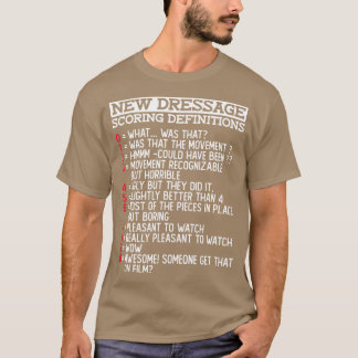 Nieuwe definities voor het scoren van dressage t-shirt