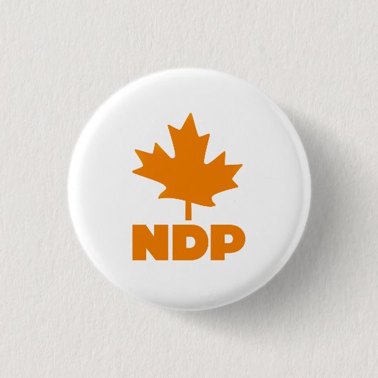 Nieuwe Democratische Partij van Canada Ronde Button 3,2 Cm (Voorkant)