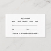 Nieuwe Dentist Kantoor Thme Visitekaartje (Achterkant)