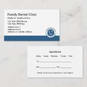 Nieuwe Dentist Kantoor Thme Visitekaartje (Voorkant / Achterkant)