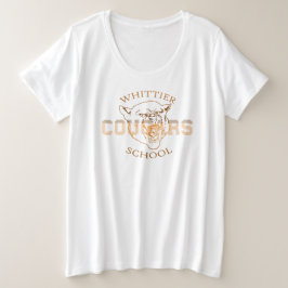 NIEUWE Design van Whittier Junior High School Grote Maat T-shirt