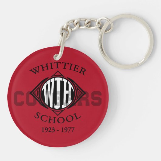 NIEUWE Design van Whittier Junior High School Sleutelhanger (Achterkant)