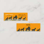 Nieuwe dierenparade dierenartsen Pet Care Mini Visitekaartje (Voorkant / Achterkant)