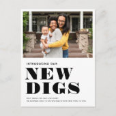 NIEUWE DIGS Simple Photo Modern Minimal Moving Aankondigingskaart (Voorkant)
