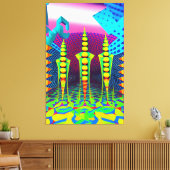 Nieuwe Dimensies Beckon - Ken Gage Art Canvas Afdruk (Insitu (Woonkamer))