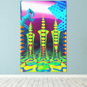 Nieuwe Dimensies Beckon - Ken Gage Art Canvas Afdruk (Insitu (Houten vloer))