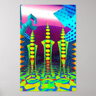 Nieuwe Dimensies Beckon - Ken Gage Art Poster