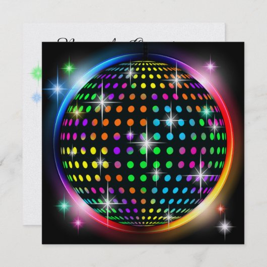 Nieuwe disco partij - SRF Kaart (Voorkant / Achterkant)