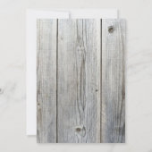 Nieuwe Dockside Touw Rustieke Bruiloft Kaart (Achterkant)