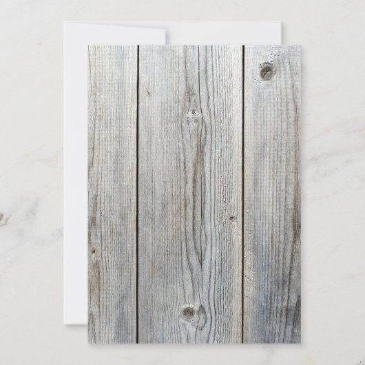 Nieuwe Dockside Touw Rustieke Bruiloft Kaart (Achterkant)