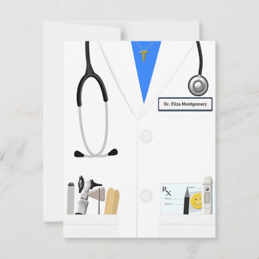 Nieuwe Doctor Medisch Afstuderen Celebration Kaart (Voorkant)