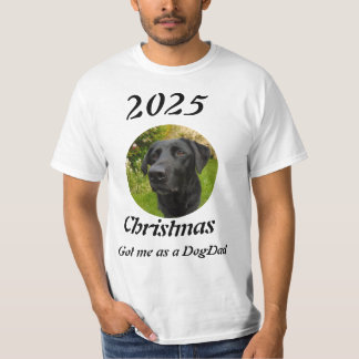 Nieuwe DogDad Kerst foto T-shirt