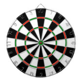 Nieuwe draai op kleuren van een dartboard met rege dartbord (Voorkant)