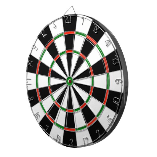 Nieuwe draai op kleuren van een dartboard met rege dartbord (Voorkant Rechts)