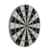 Nieuwe draai op kleuren van een dartboard met rege dartbord (Voorkant Links)