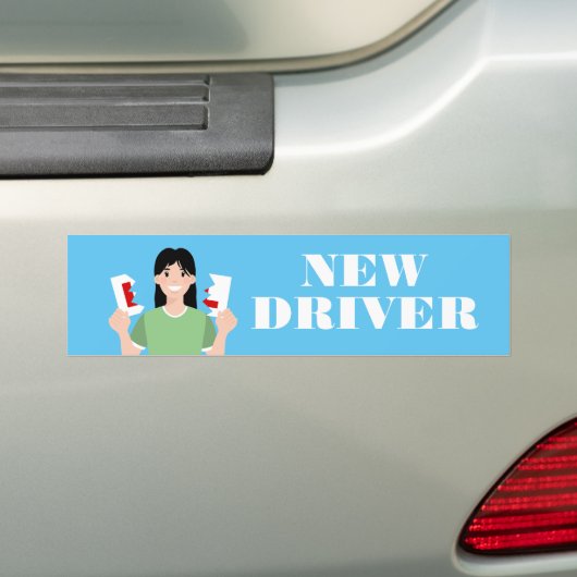 Nieuwe driver Avatar Bumpersticker (Op auto)