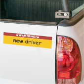 nieuwe driver bumpersticker (Op Truck)