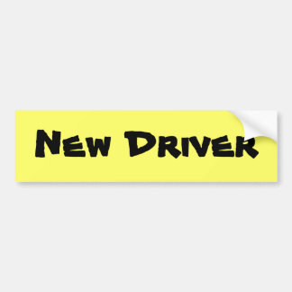 Nieuwe driver Bumpersticker