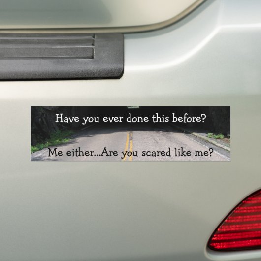 Nieuwe driver bumpersticker (Op auto)
