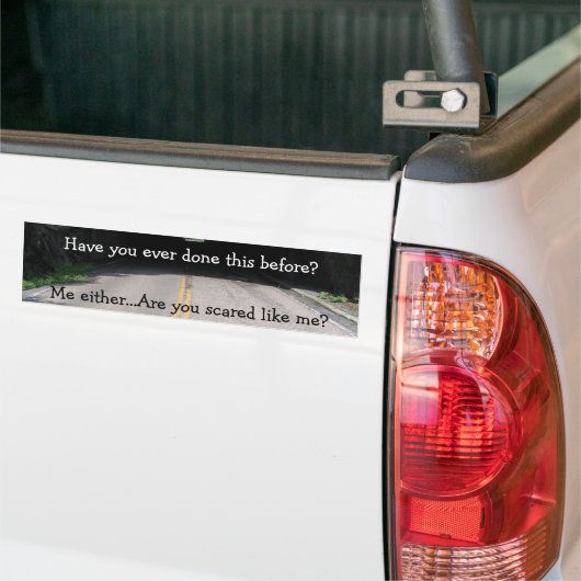Nieuwe driver bumpersticker (Op Truck)