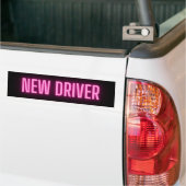 Nieuwe driver Bumpersticker (Op Truck)