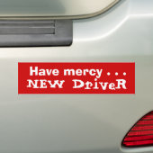 Nieuwe driver Bumpersticker (Op auto)