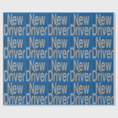 Nieuwe driver extraordinaire cadeaupapier (Vlak)