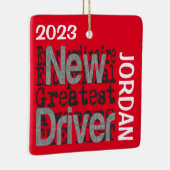 Nieuwe driver extraordinaire CUSTOM Keramisch Ornament (Rechts)