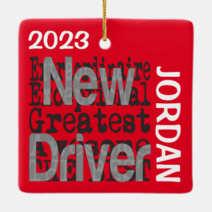 Nieuwe driver extraordinaire CUSTOM Keramisch Ornament